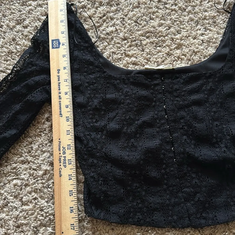 NWT, Mable/American Threads Lace Corset‎ Crop Top, Medium - Image 6