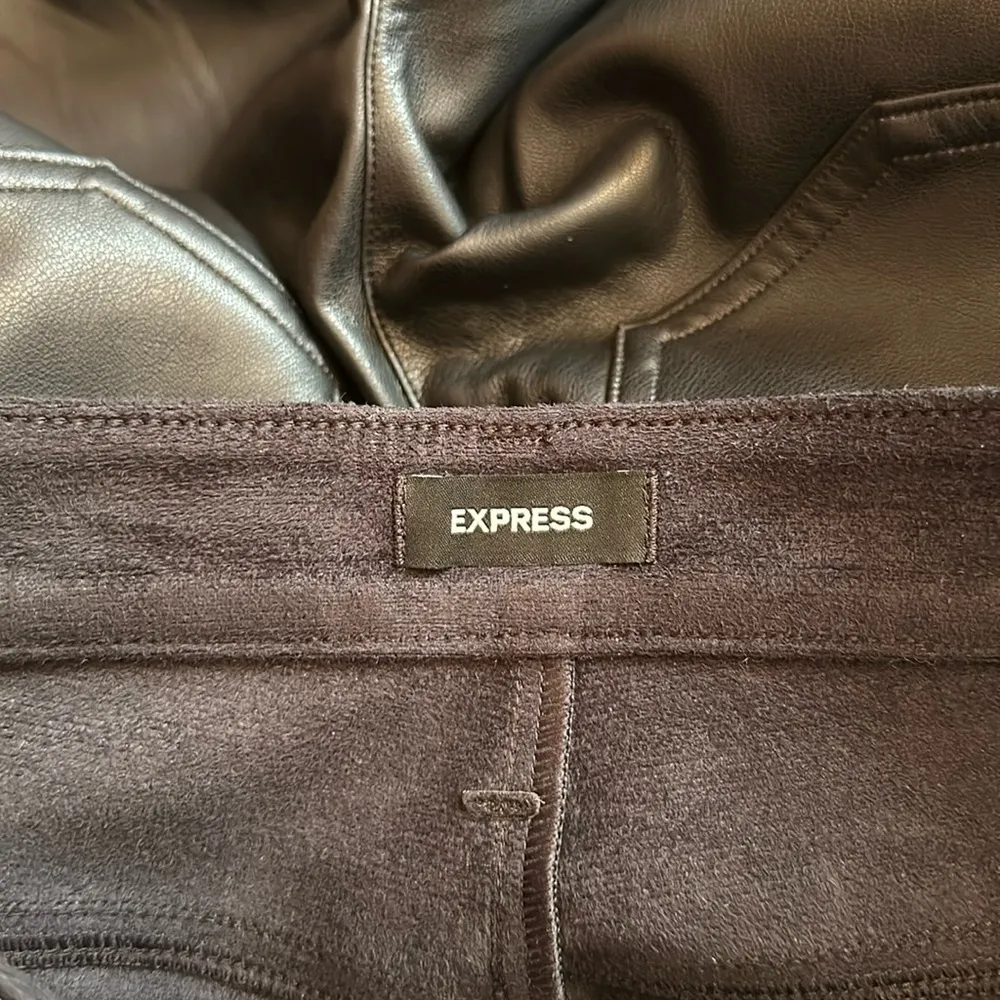 NWOT EXPRESS VEGAN LEATHER 5 POCKET PANTS - Image 2