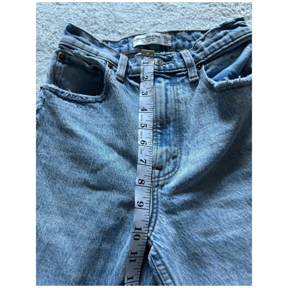 NWT Abercrombie & Fitch The 90’s Straight Ultra High Curve‎ Love Jean - Image 4