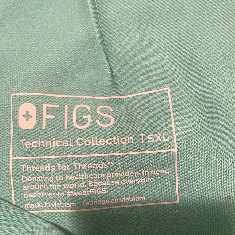 Women New Figs High Waisted Yola Yoga Scrub Pants Surgical Green Plus Size 5XLR - Image 11