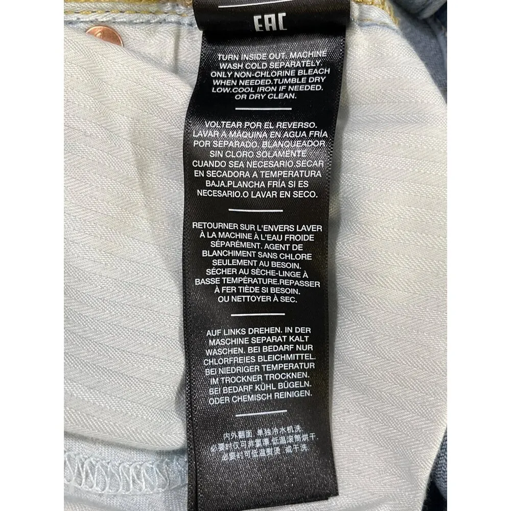 7 For All Mankind Women's Blue High Waisted Jeans/Skinny Size 28 SKU 5919 - Image 8