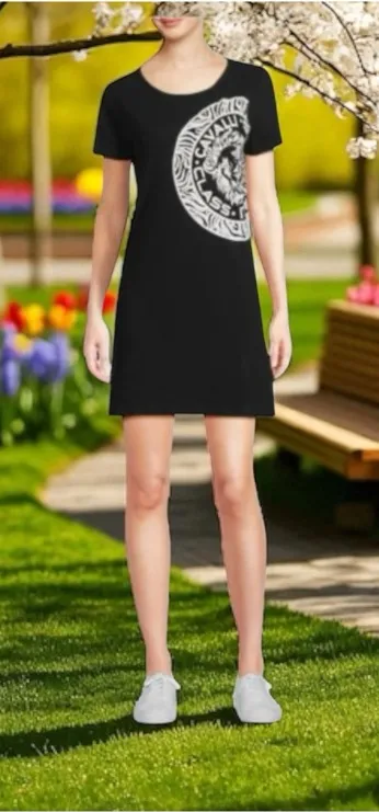 new Roberto Cavalli ♔ Logo Stretch Cotton T Shirt Mini Dress ♔ Black ♔ Small ♔ - Image 1