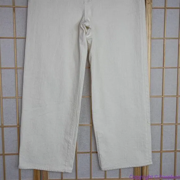 NEW Madewell The Perfect Vintage Wide-Leg Jean in Tile White,‎ 27,NJ021 - Image 4
