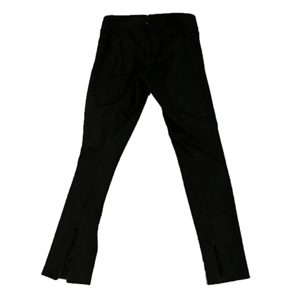 Express dress skinny black pants unique front stitched hem ankles w/ zipper 00 - Image 5