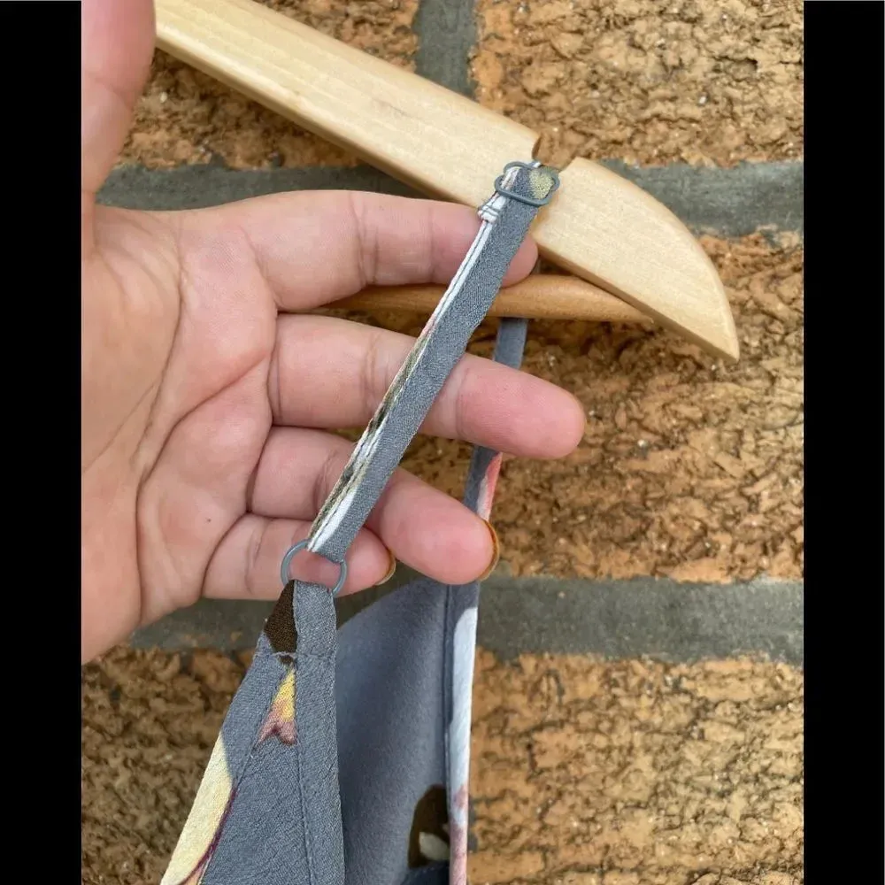 Privacy Please Ozark Floral Mini Dress in Asphalt - Image 12