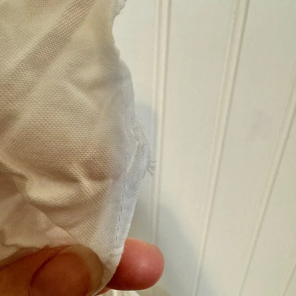 Zara TRF White Babydoll Top Sleeveless, Tie Back - Image 10