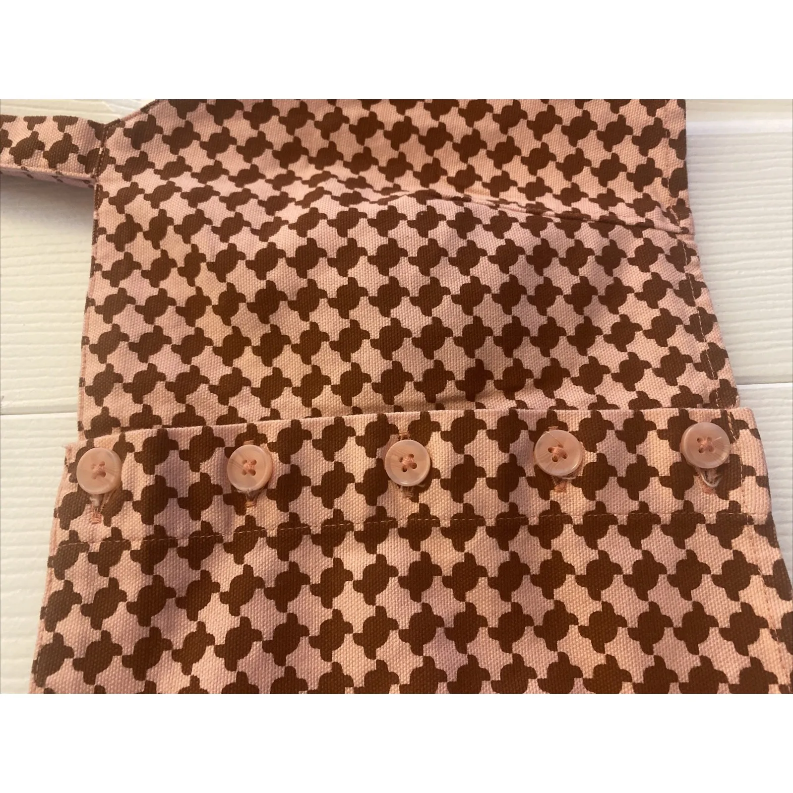 Levis Women's Cropped Button Front Geometric Top NEW XS Festival Retro Gingham - Image 3