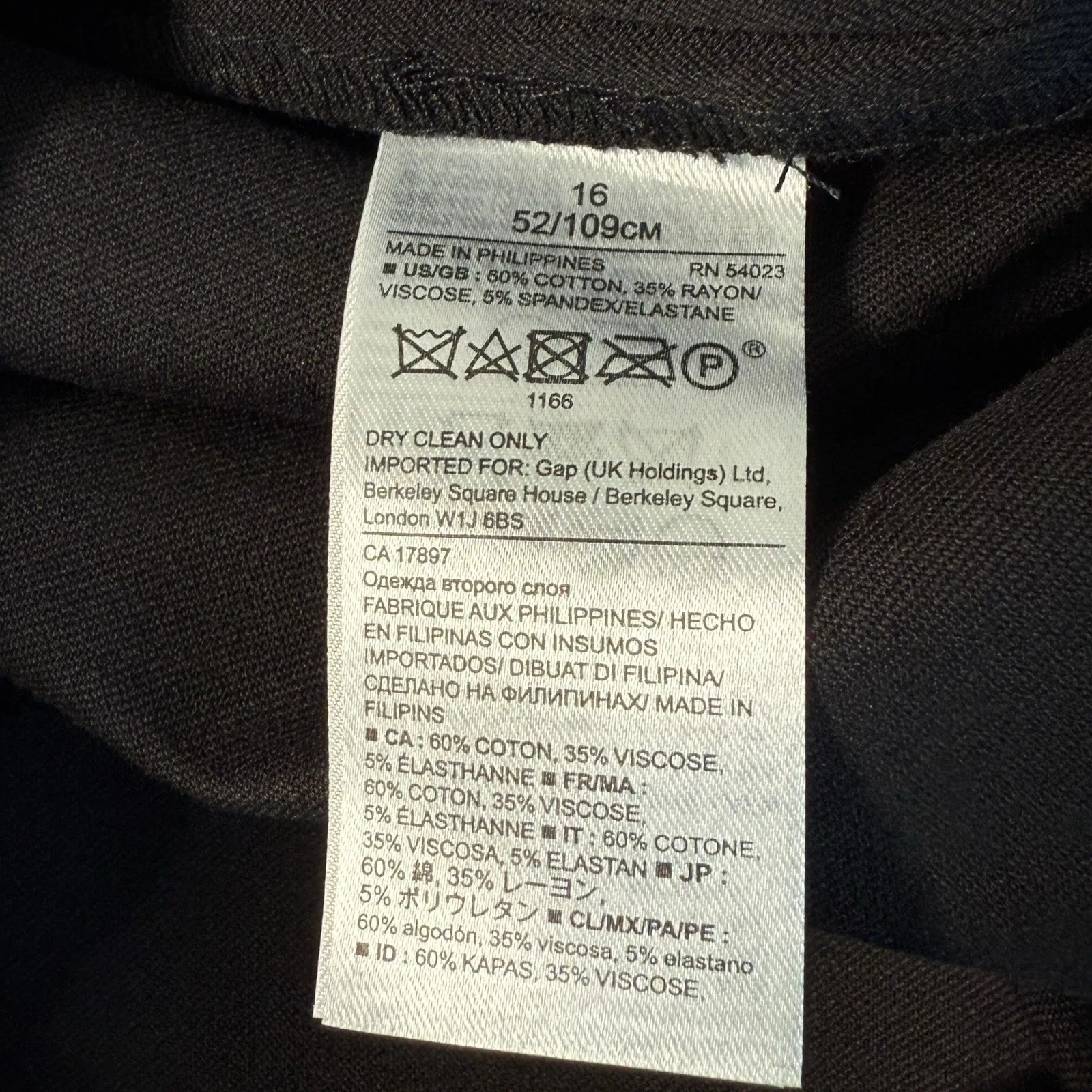 Banana Republic Women's Black Pencil Dress Zip Back Stretch Short Sleeve Size 16 - Image 5