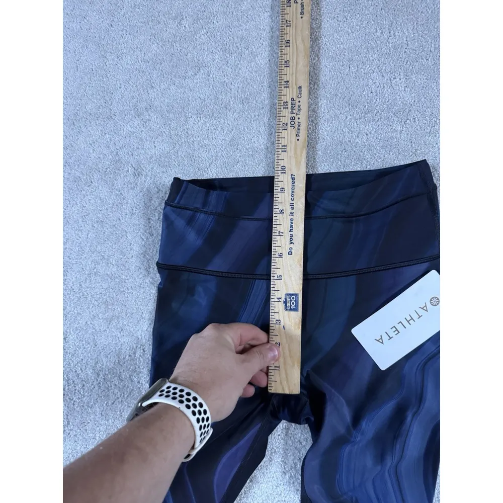 Athleta Accelerate Geode Crop Leggings Women's Size‎ XS Blue Purple High Rise - Image 10