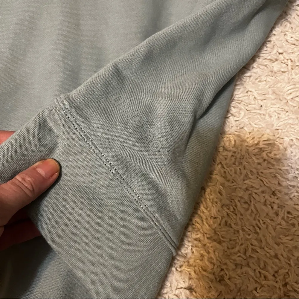 Lululemon perfectly oversized Crewneck silvered blue size 4 - Image 2