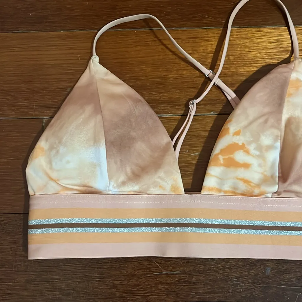 H&M | Tie-Dye Bikini Set with Strappy Back Peachy Cheeky - Image 2