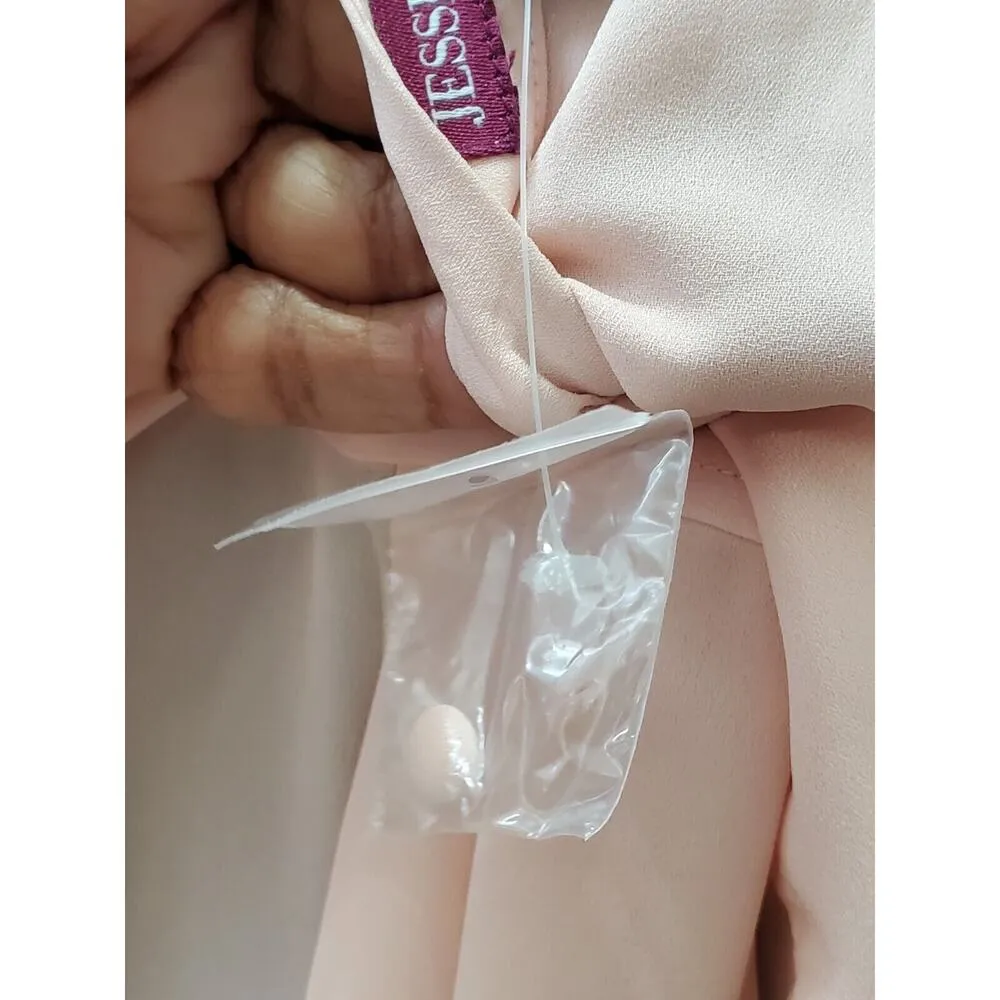 Jessica London Women's Pink Polyester Round Neck Long Sleeve Top Blouse Size 20 - Image 9