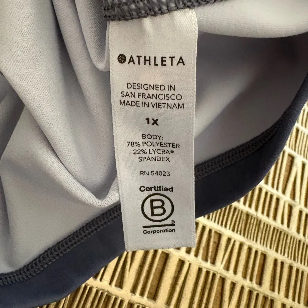 Athleta Shanti Watercolor Stripe Crop Tank Size‎ 1X - Image 5