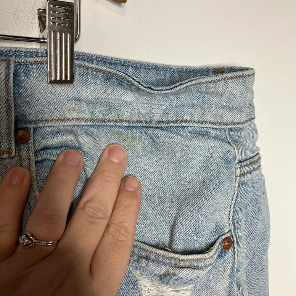 Lane Bryant mid rise‎ boyfriend Bermuda jean shorts size 28 - Image 3