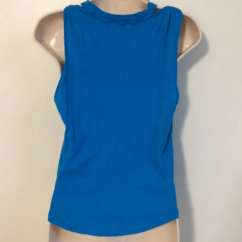 Free People We The  blue pullover tank top small - Image 2