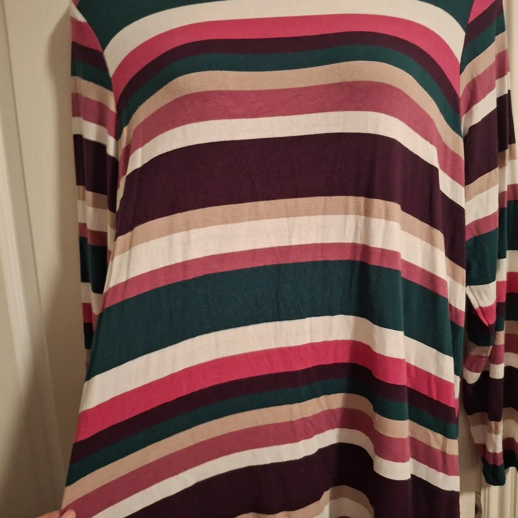 Torrid Sz 3 Striped Multicolor Women's Top - Image 7