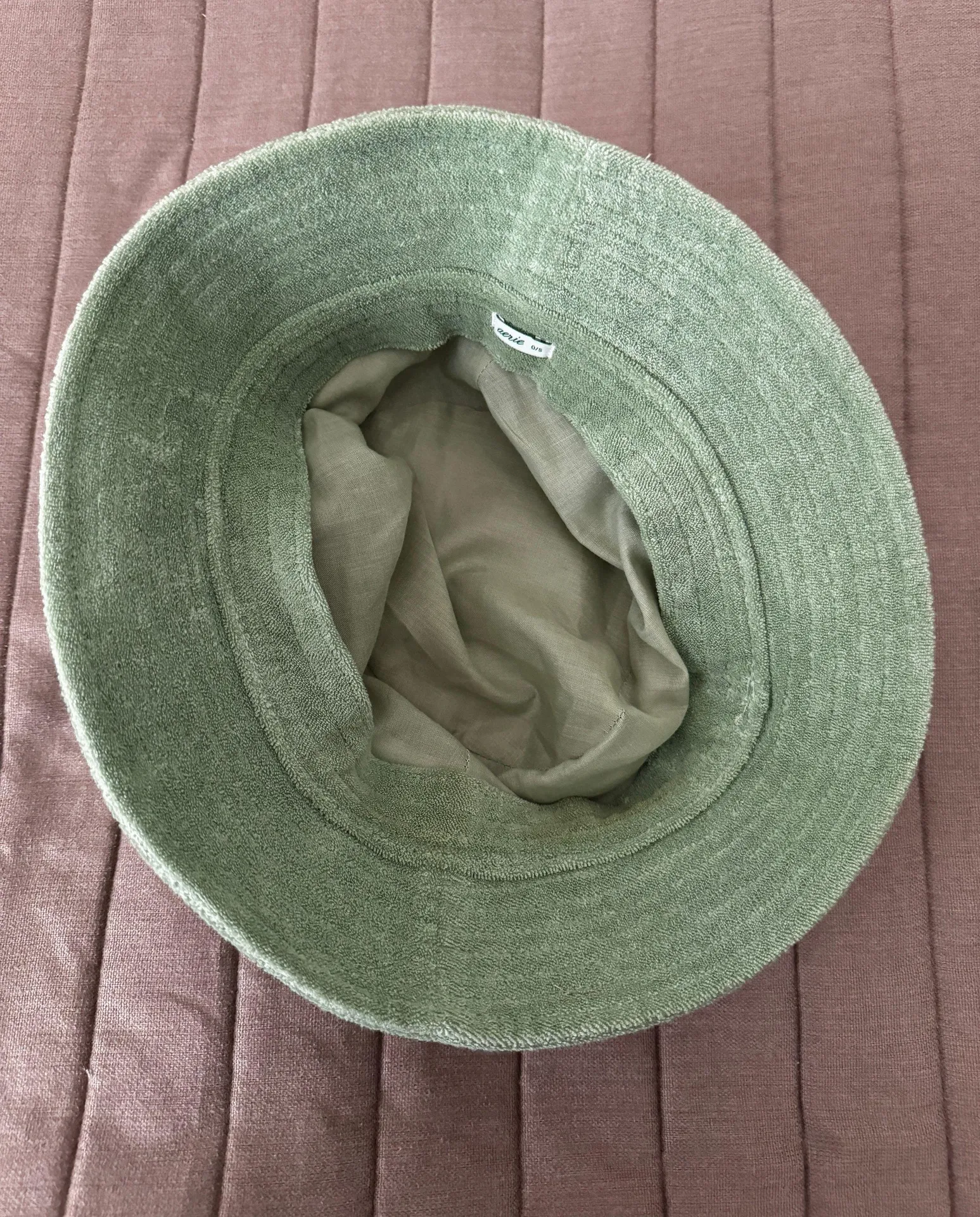 Green Terrycloth Bucket Hat - Image 3