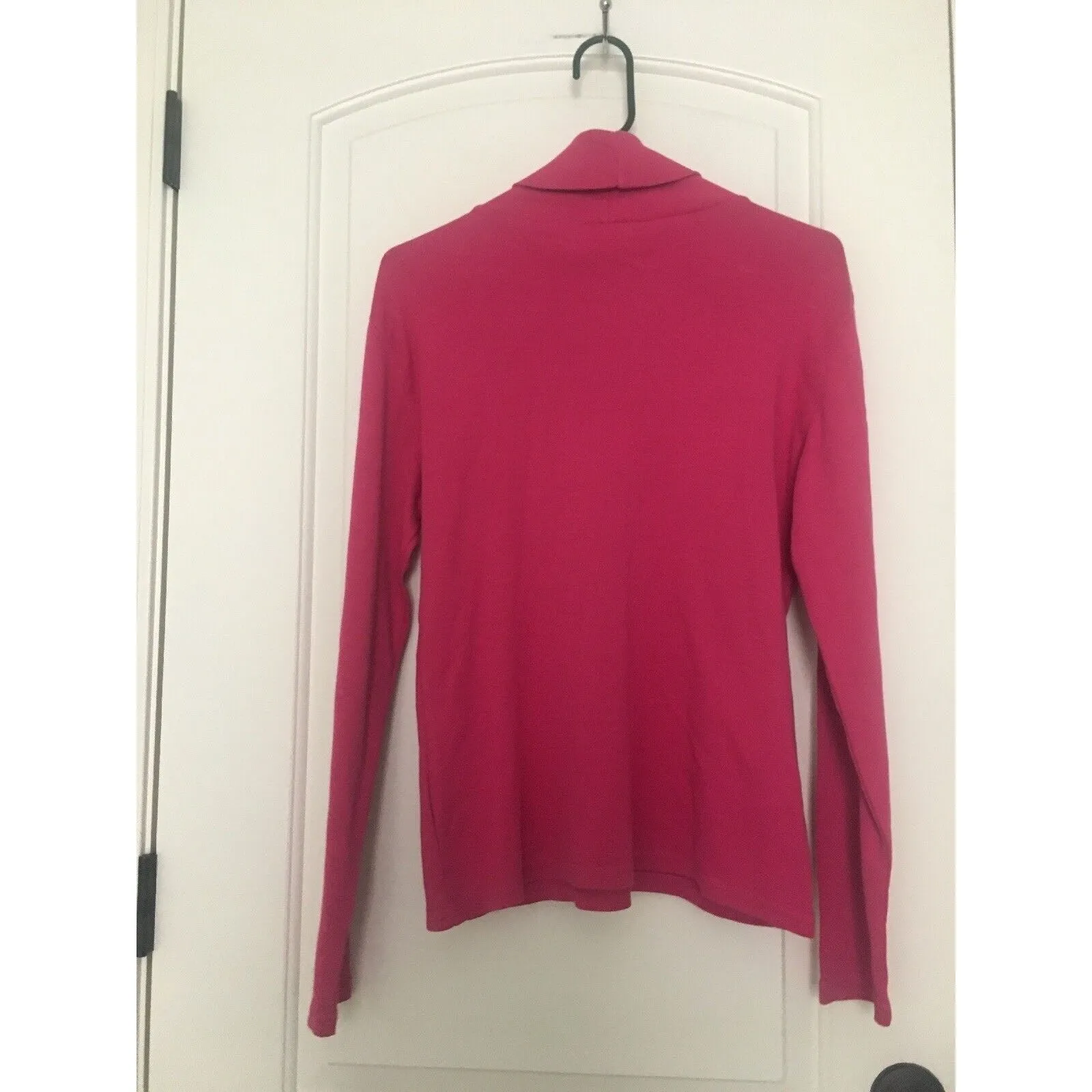 Liz Claiborne Women's Large High Neck Shirt Turtle Neck Shirt Pink Long Sleeves - Image 6
