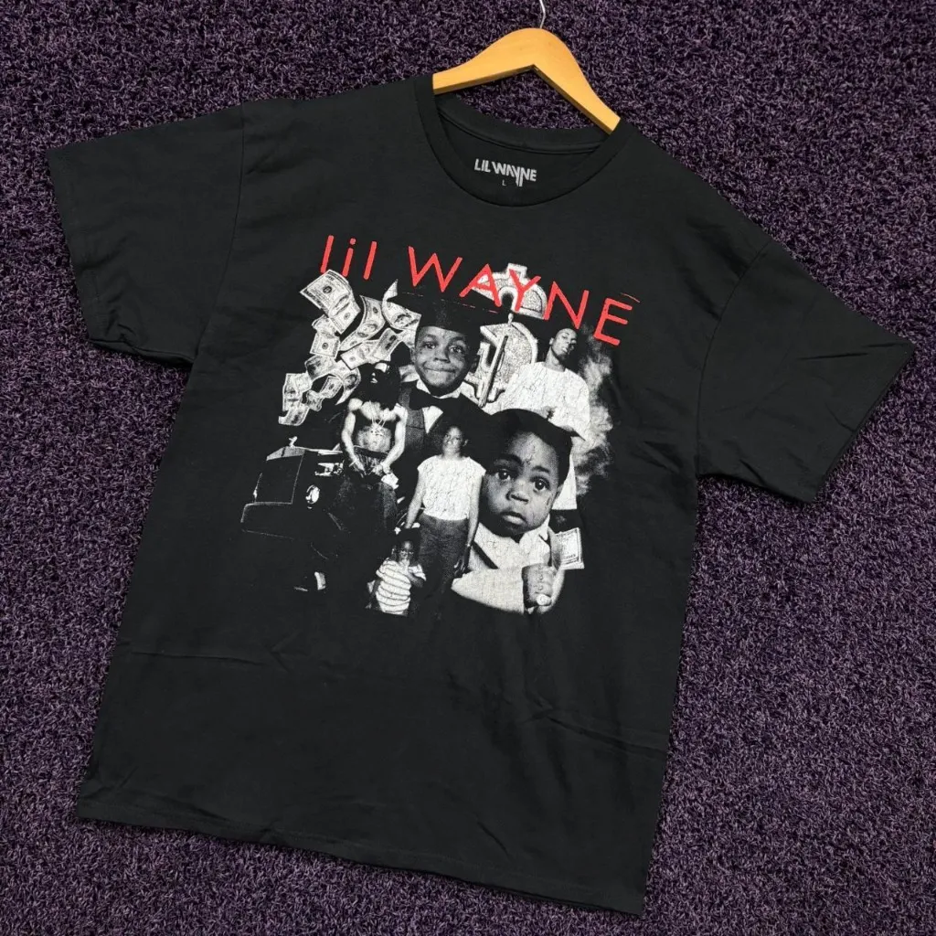 Lil Wayne Tha Carter Collection Album Art Collage T-Shirt L - Image 3