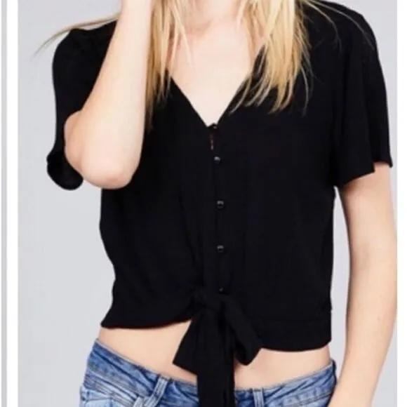 Cropped Tie ‎ Front Top - Image 5