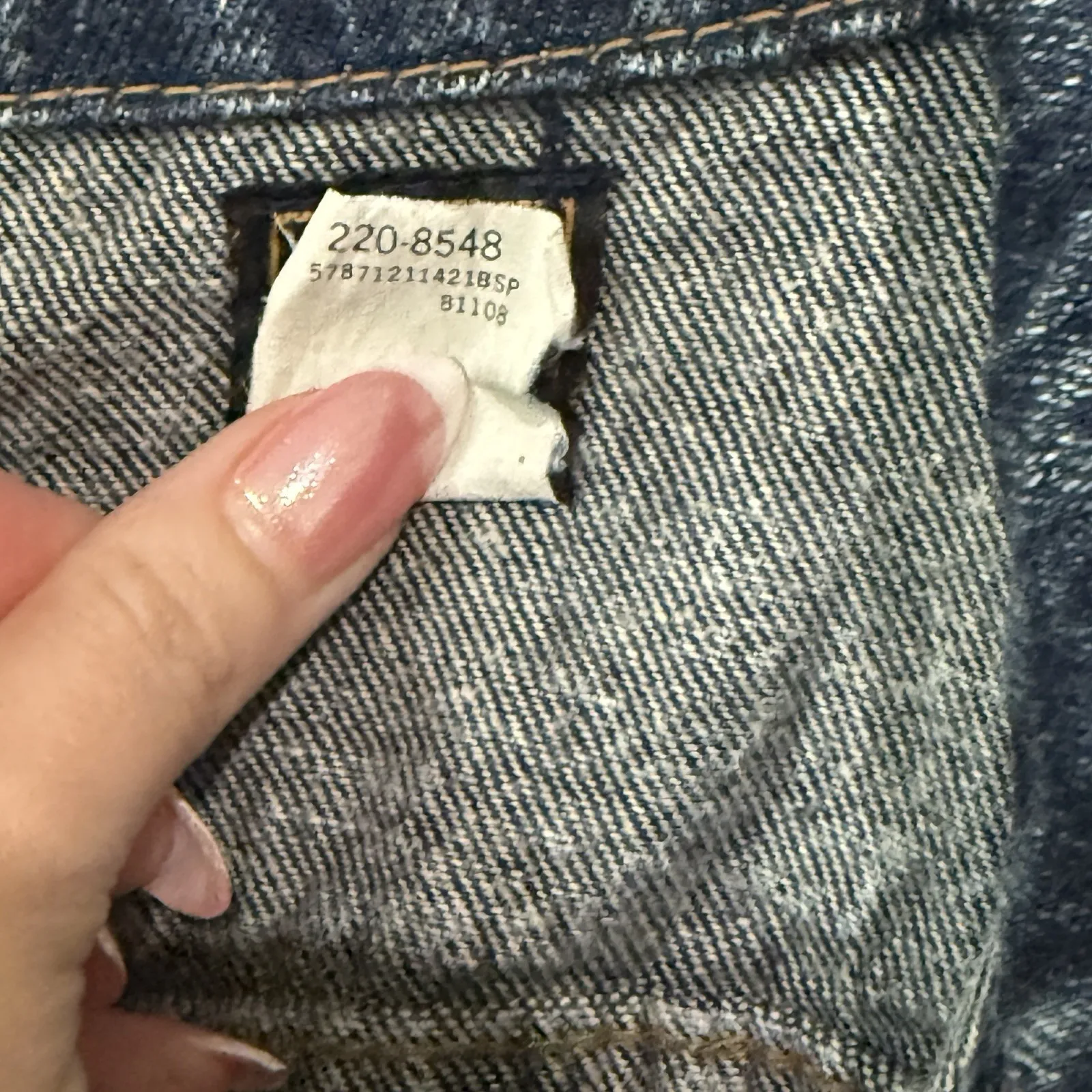 Lee Riders USA Acid Wash Denim Jacket Large Vintage 80s 90s‎ 220-8548 - Image 6