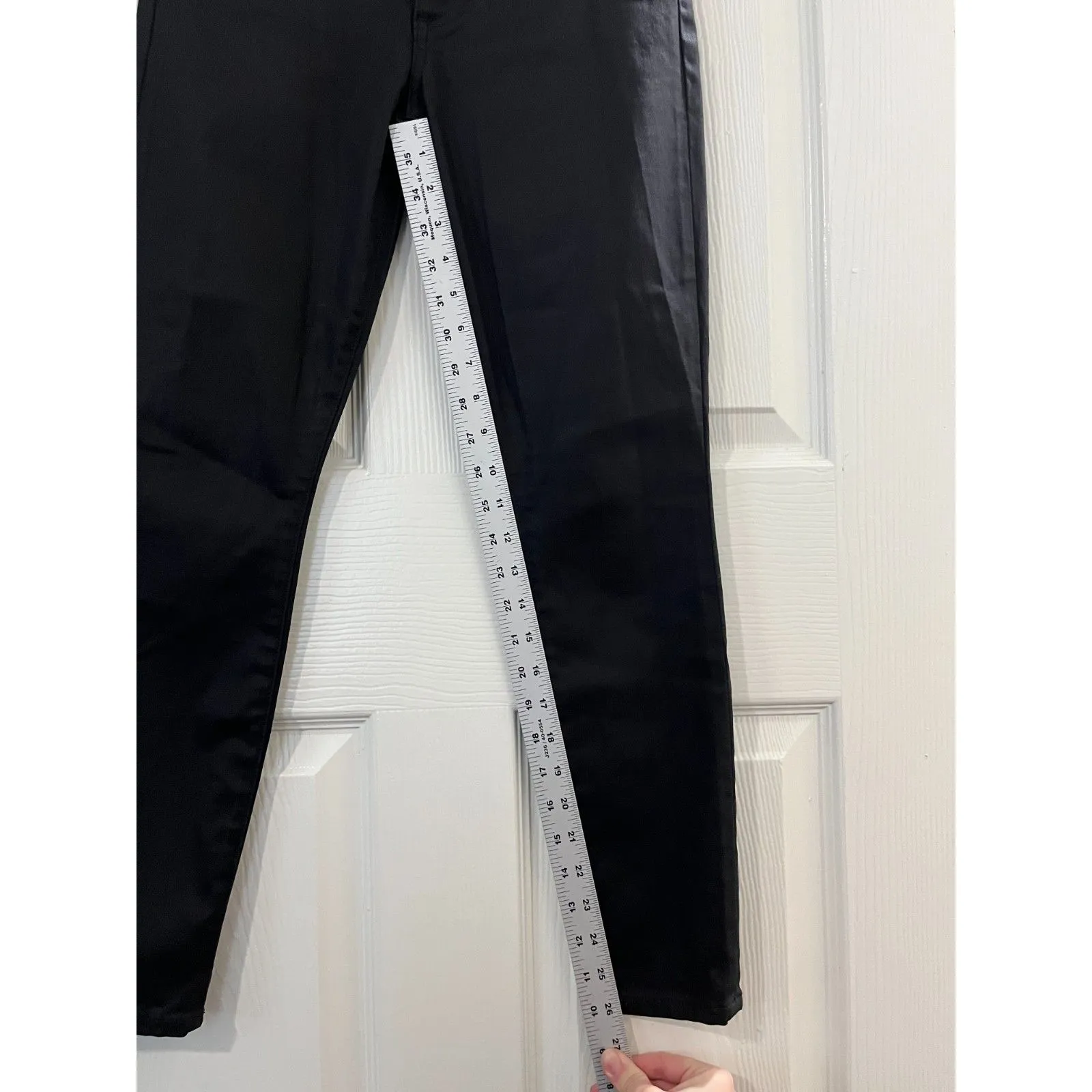 Alice + Olivia Good HR Exposed Button Skinny Jeans in Cosmos Size 27 High Rise - Image 9