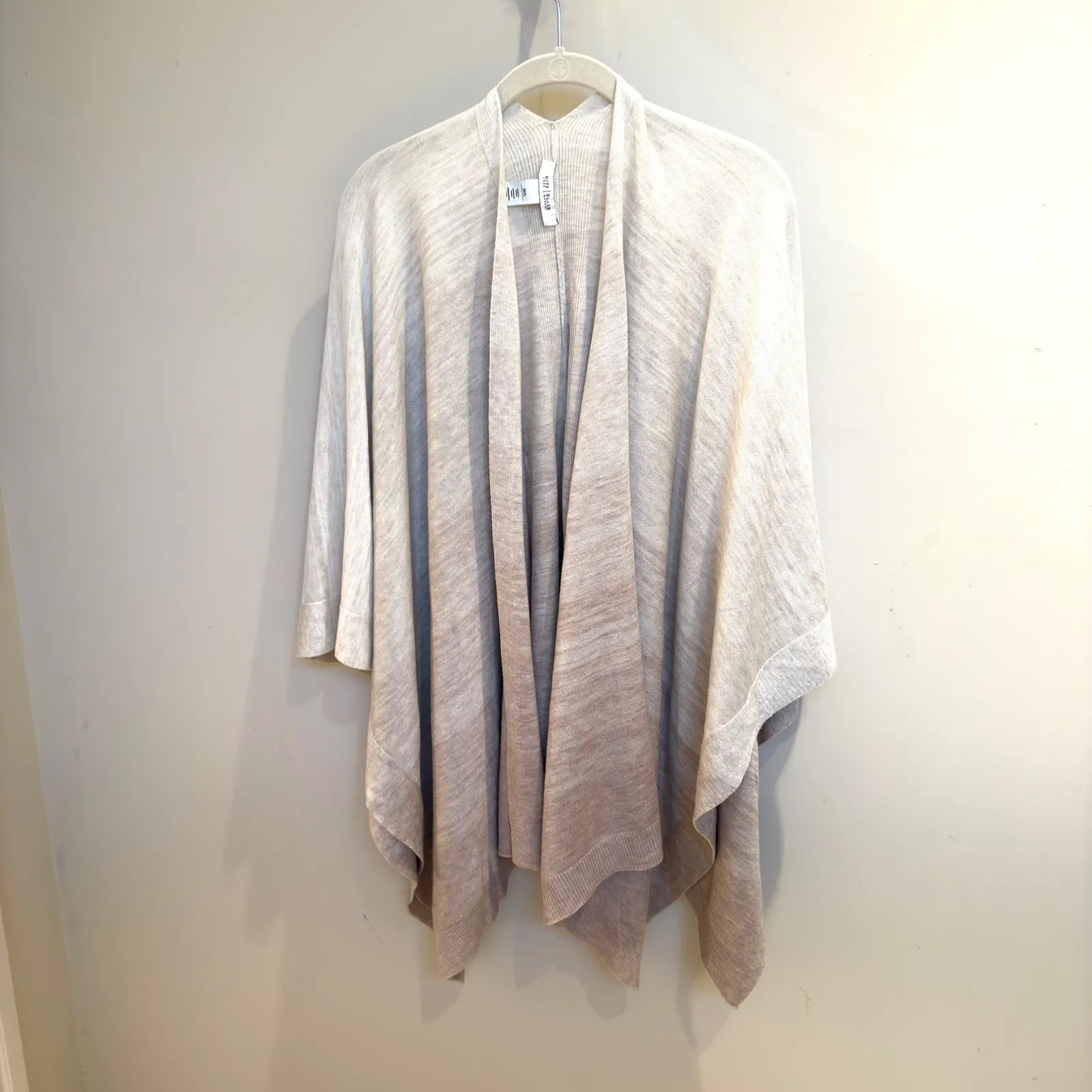 White House Black Market Ombre Poncho Wrap Cardigan Sweater M/L - Image 2