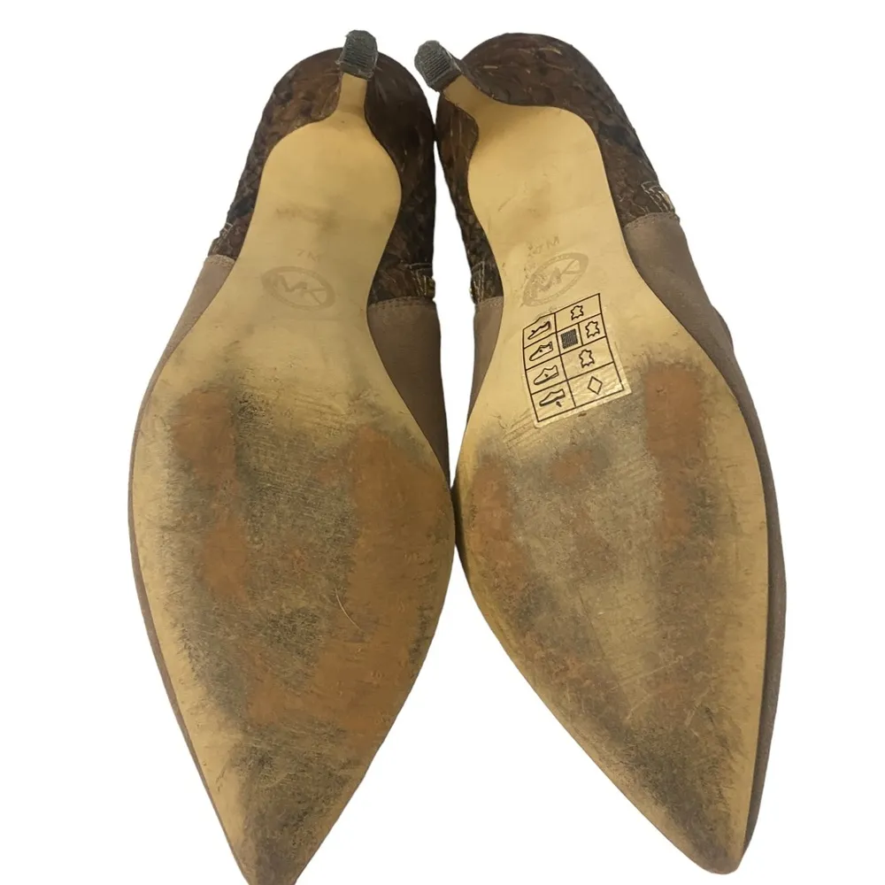 Michael Kors  Clara Mid Python Bootie Size 7 - Image 4