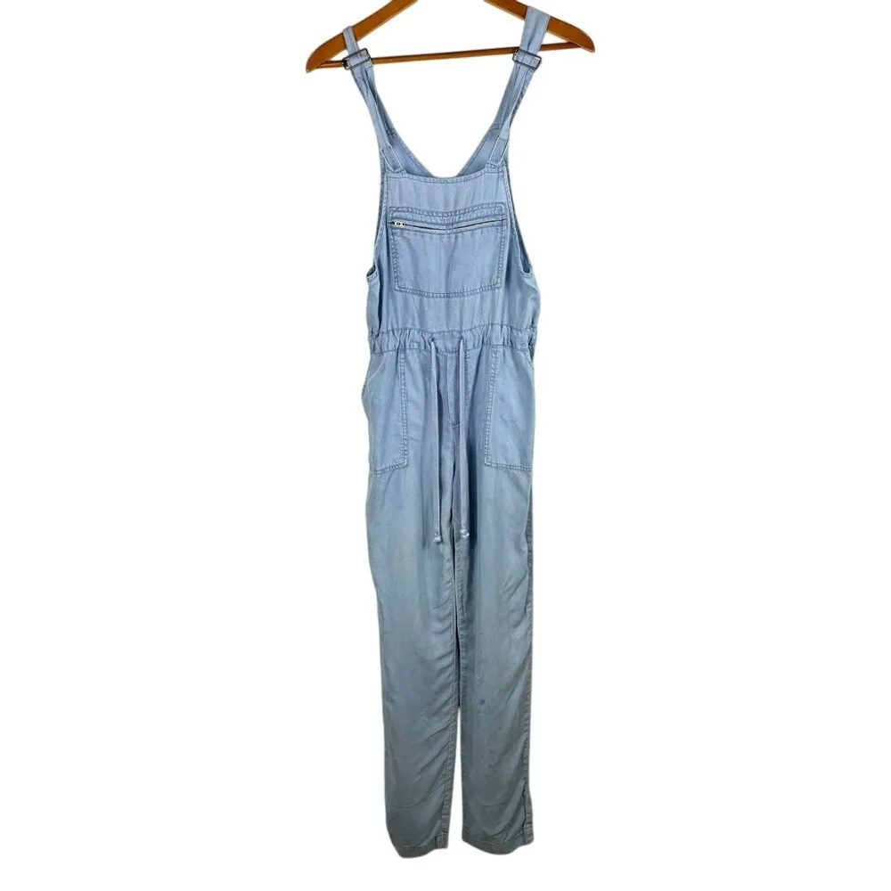 Billy T Women's XS Everyday Overalls Light Blue Lyocell Jumper Adjustable Strap - Image 2