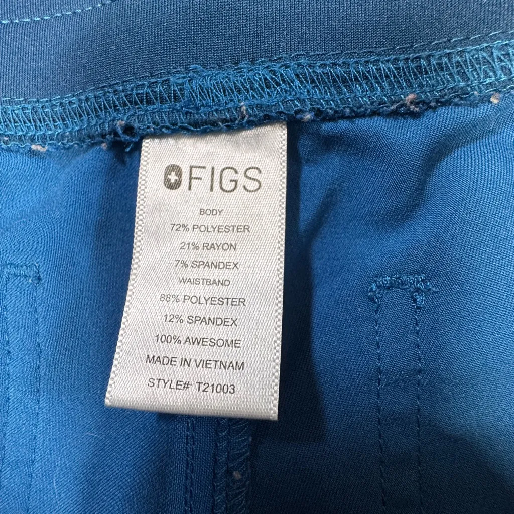 FIGS Technical Collection Scrub Pants - Teal Blue
Size: S - Image 3