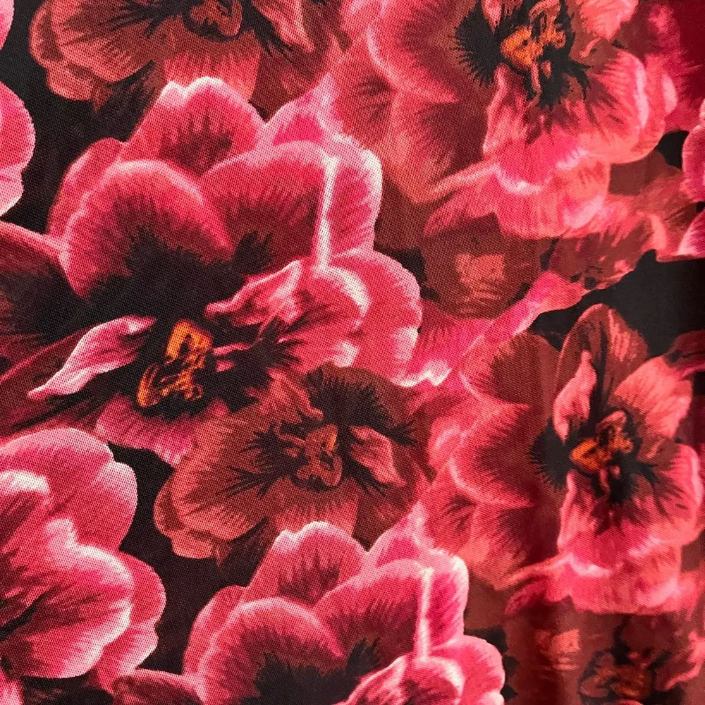 Torrid Sheer Stretch Mesh Smocked Neck Flutter Sleeve Top Blouse 4 4X - Image 3