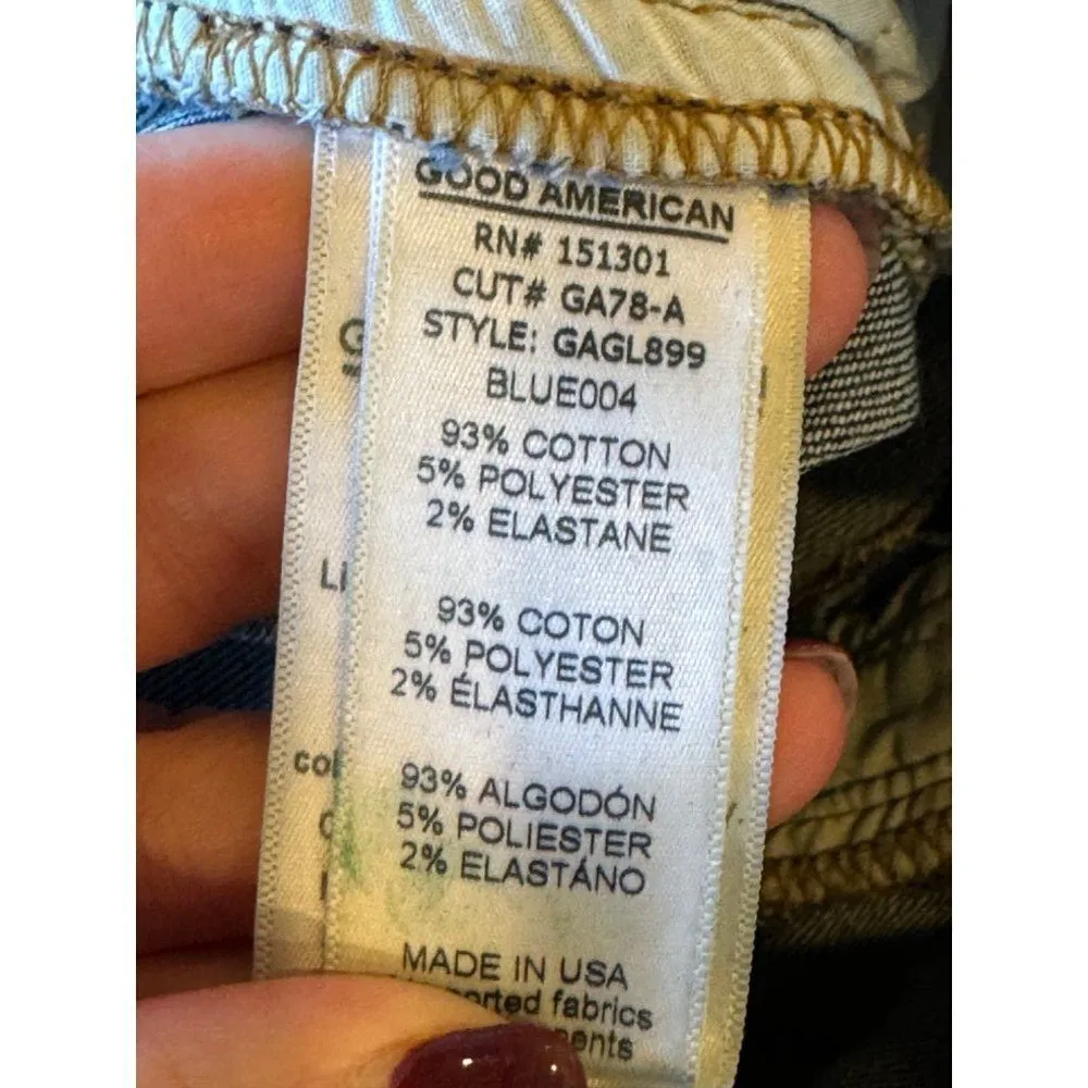 Good‎ American Jeans Women 4 Blue Denim Medium Wash Good Legs Skinny Ankle - Image 10