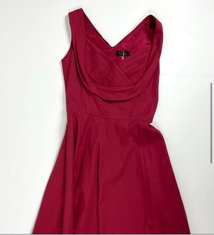 Retro 1950s Sweetheart Fit and Flare Knee Length Dress - Image 7