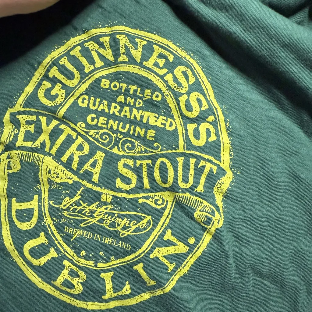 Guinness Green and Yellow Short Sleeve Tee - Image 3