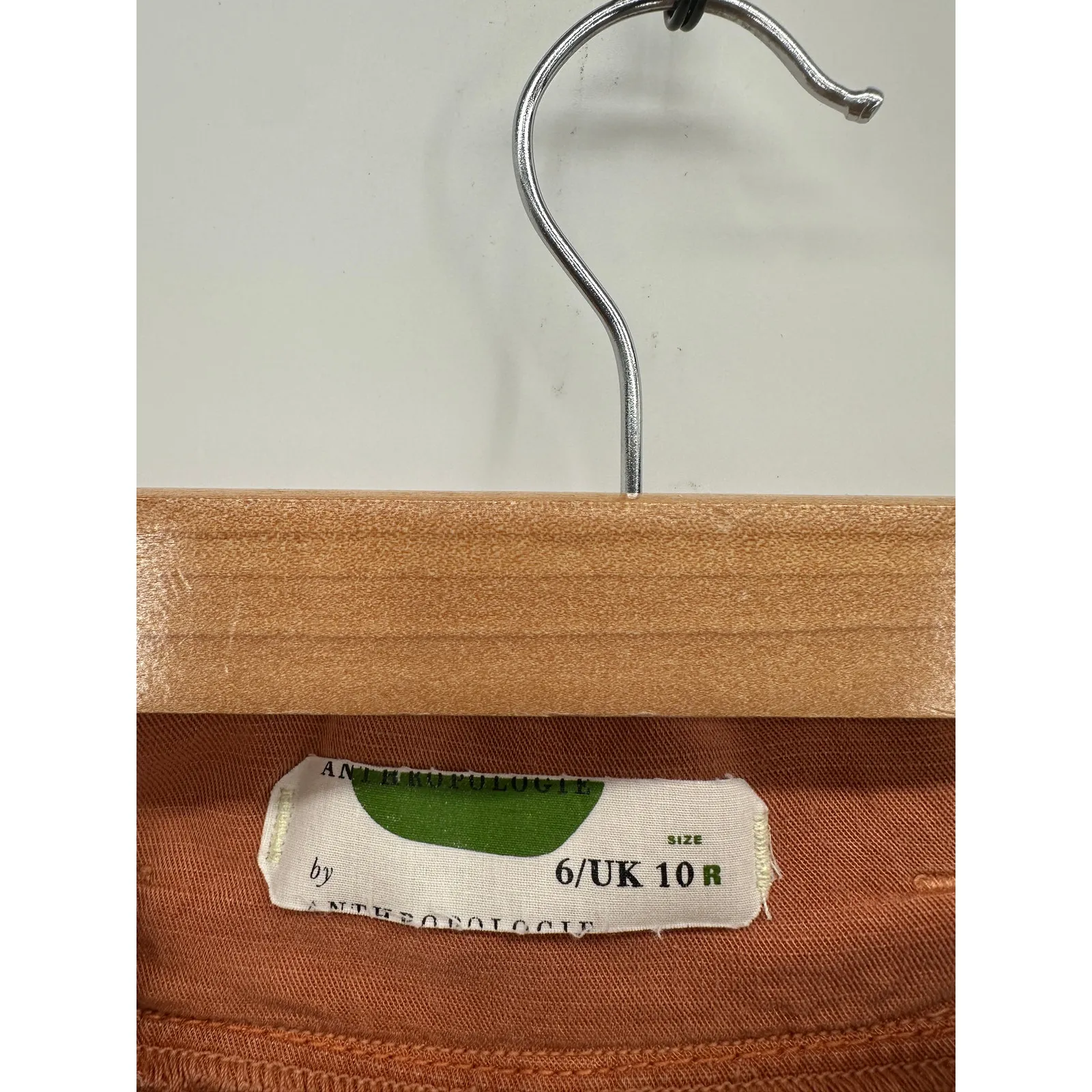 Anthropologie Womens Orange Paperbag High Waisted Pants Size 10 Wide Leg Loose - Image 6