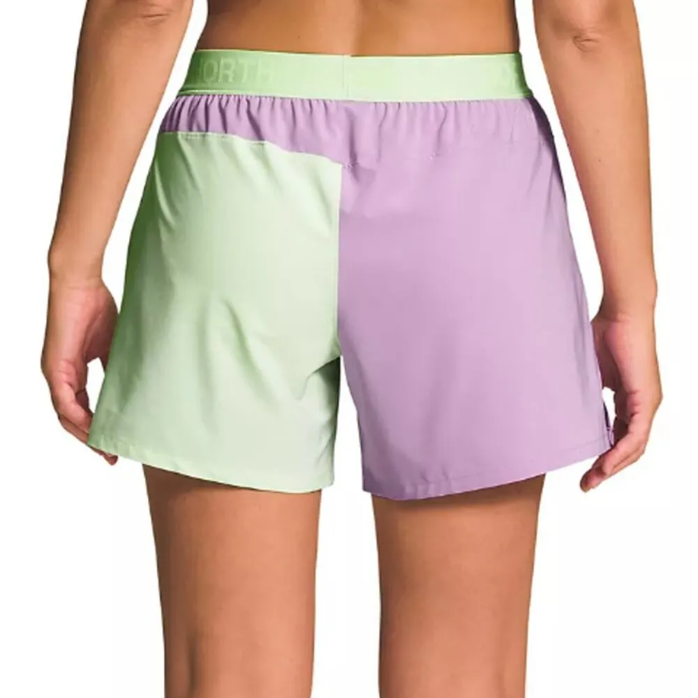 The North Face Women's Wander 2-Toned Shorts in Purple/Green, Size XXL​​​ - Image 2
