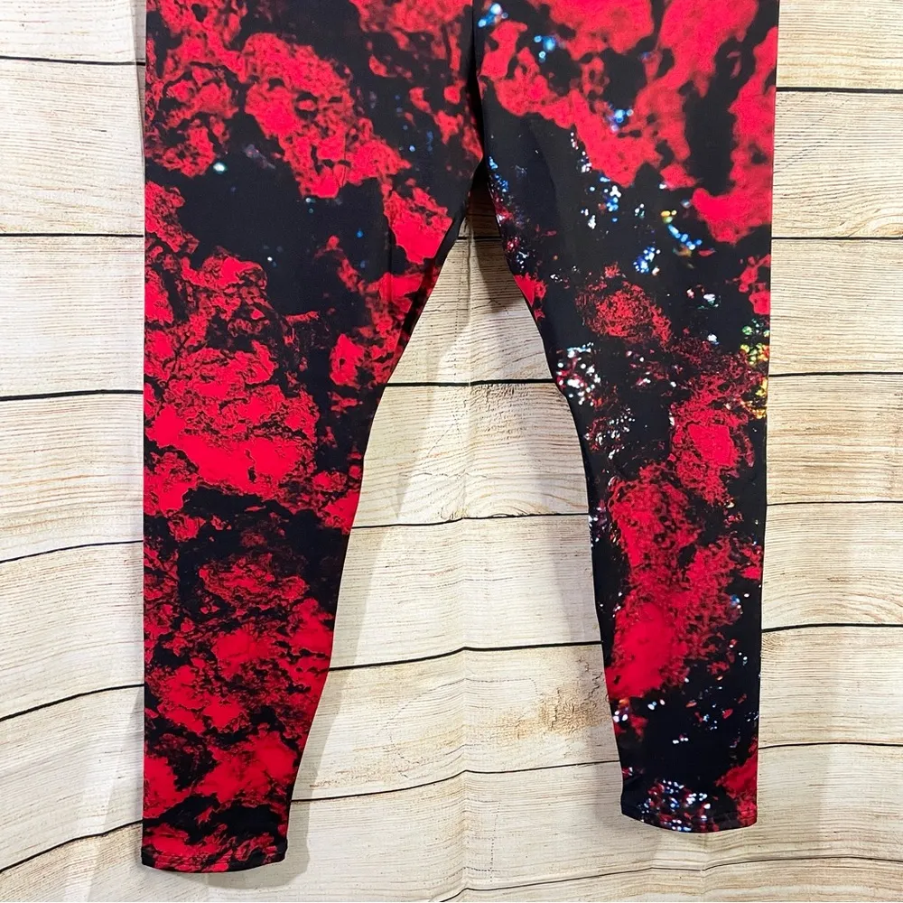 Colorful spandex yoga leggings women size XLarge Red - Image 10