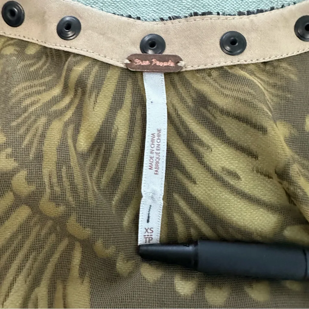 Free People Ellie Velvet Sleeveless Mini Dress Size XS - Image 6