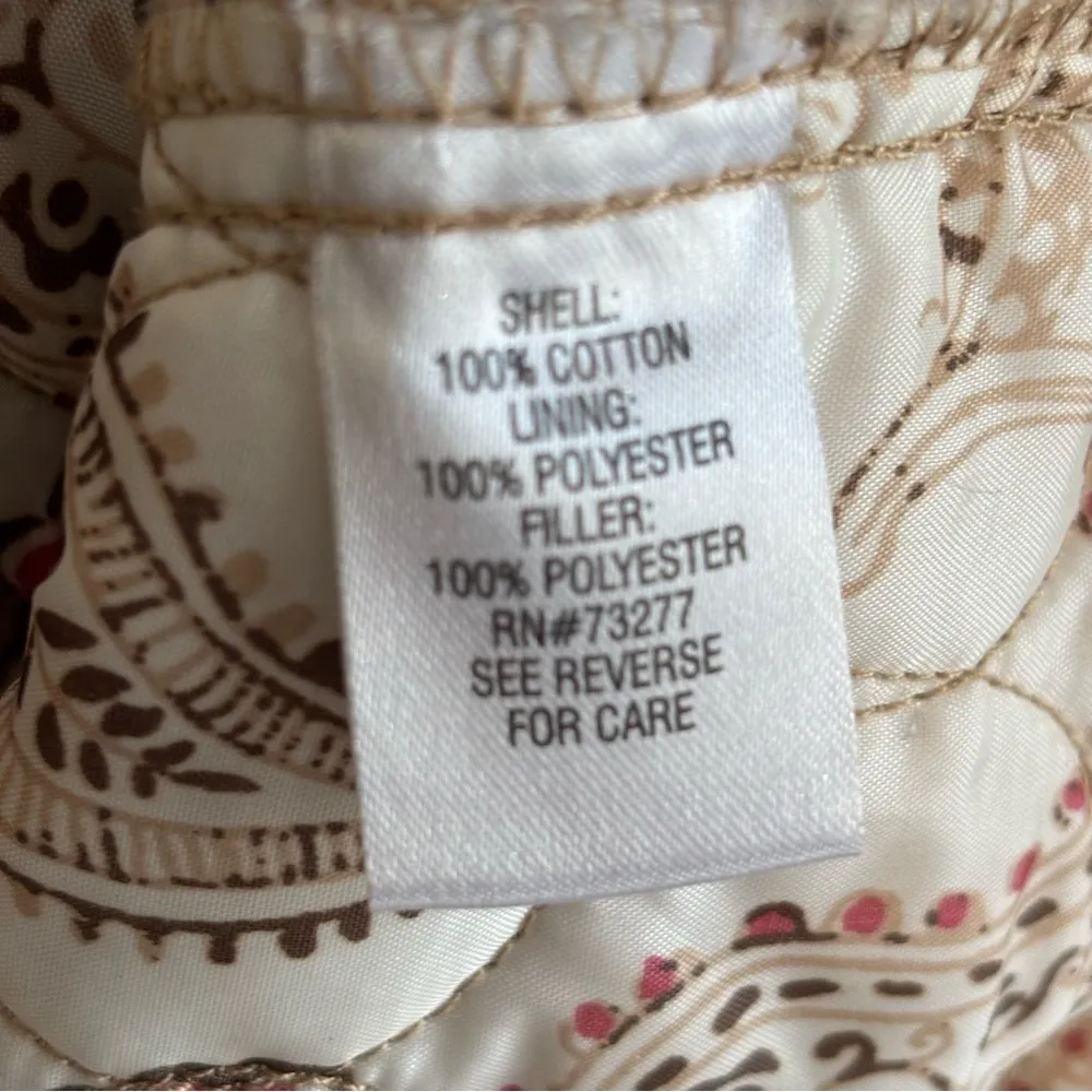 Sonoma Tan Quilted Corduroy Cotton Jacket Sz L - Image 7