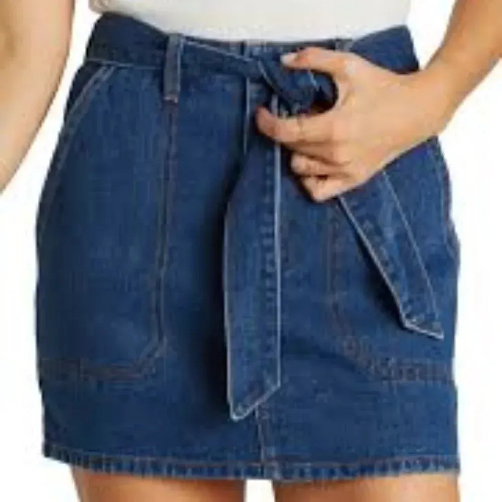 Billabong Live Simple Indigo Denim Skirt‎ Dark Wash Size 29 - Image 3