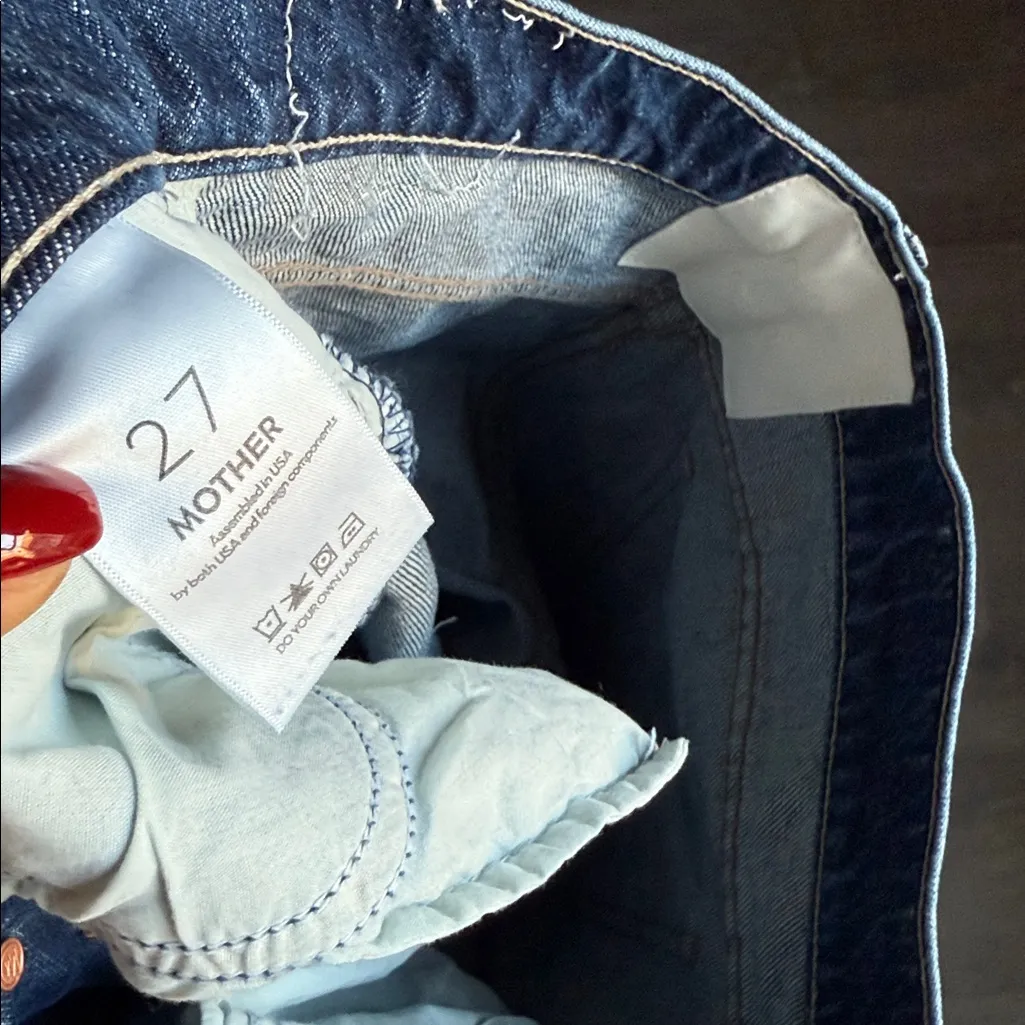 MOTHER The Spitfire Nerdy Cuff Jeans Did You Bring Me Anything 27 - Image 11