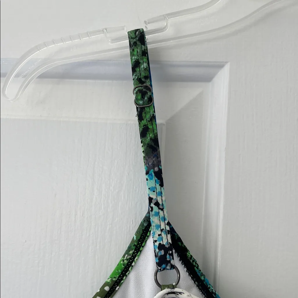 Kenneth Cole Reaction Multicolor Snake Print Top Blue Size M - Image 7