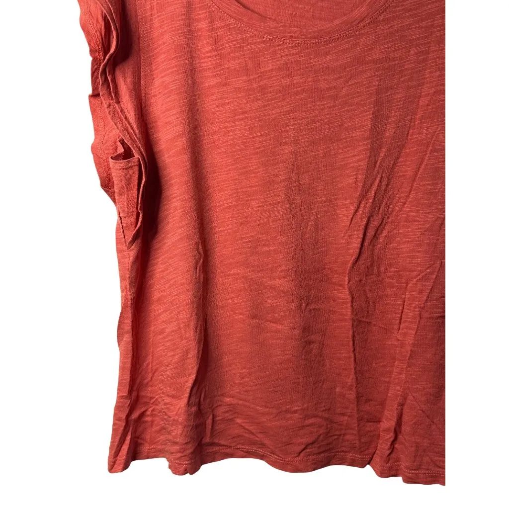 Liverpool Los Angeles Womens Sleeveless Coral Top Medium Casual Summer Wear Tee - Image 3