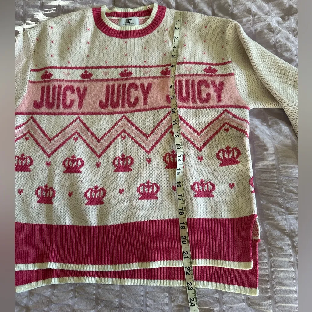 Juicy Couture Fair Isle Logo Sweater - Image 4