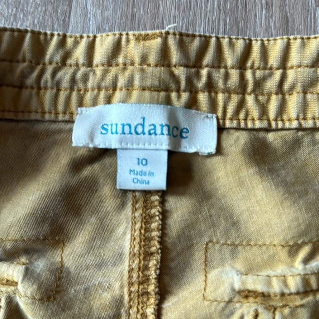 Sundance Desert Utility Shorts Color Burnt Honey Size 10 Yellow - Image 5