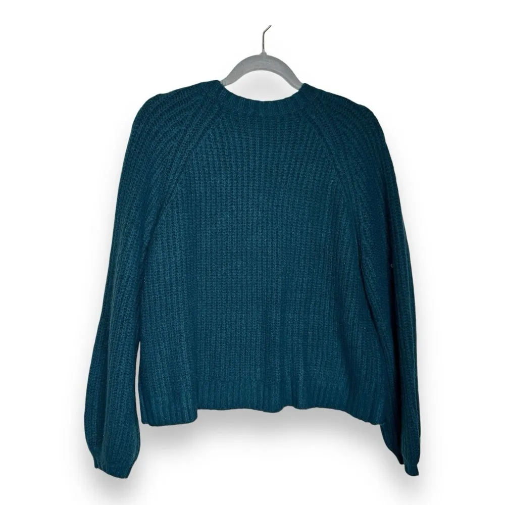 Savage X Fenty Women's Size XS Blue‎ Green Fuzz Fit Knit V - Image 3