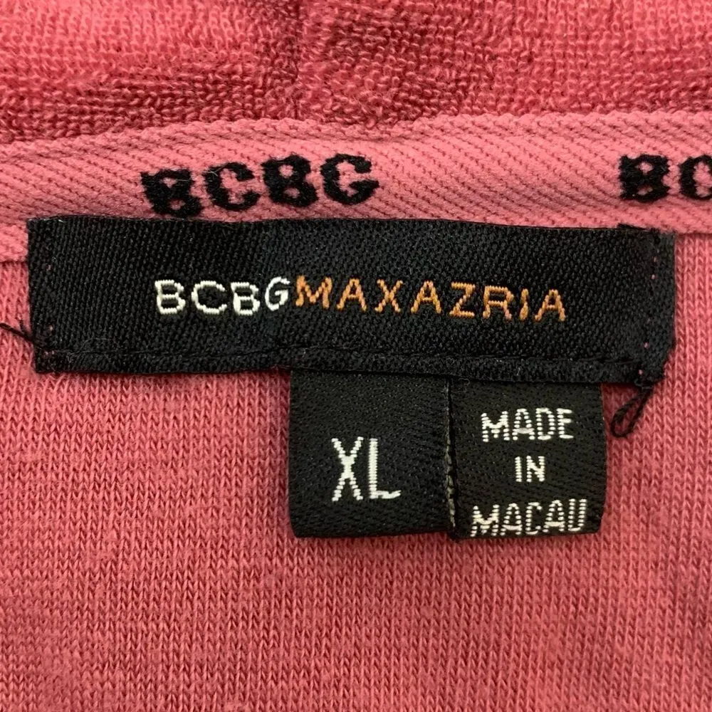 BCBG MaxAzria Red Velour Zip Up Women’s Jacket - Image 9