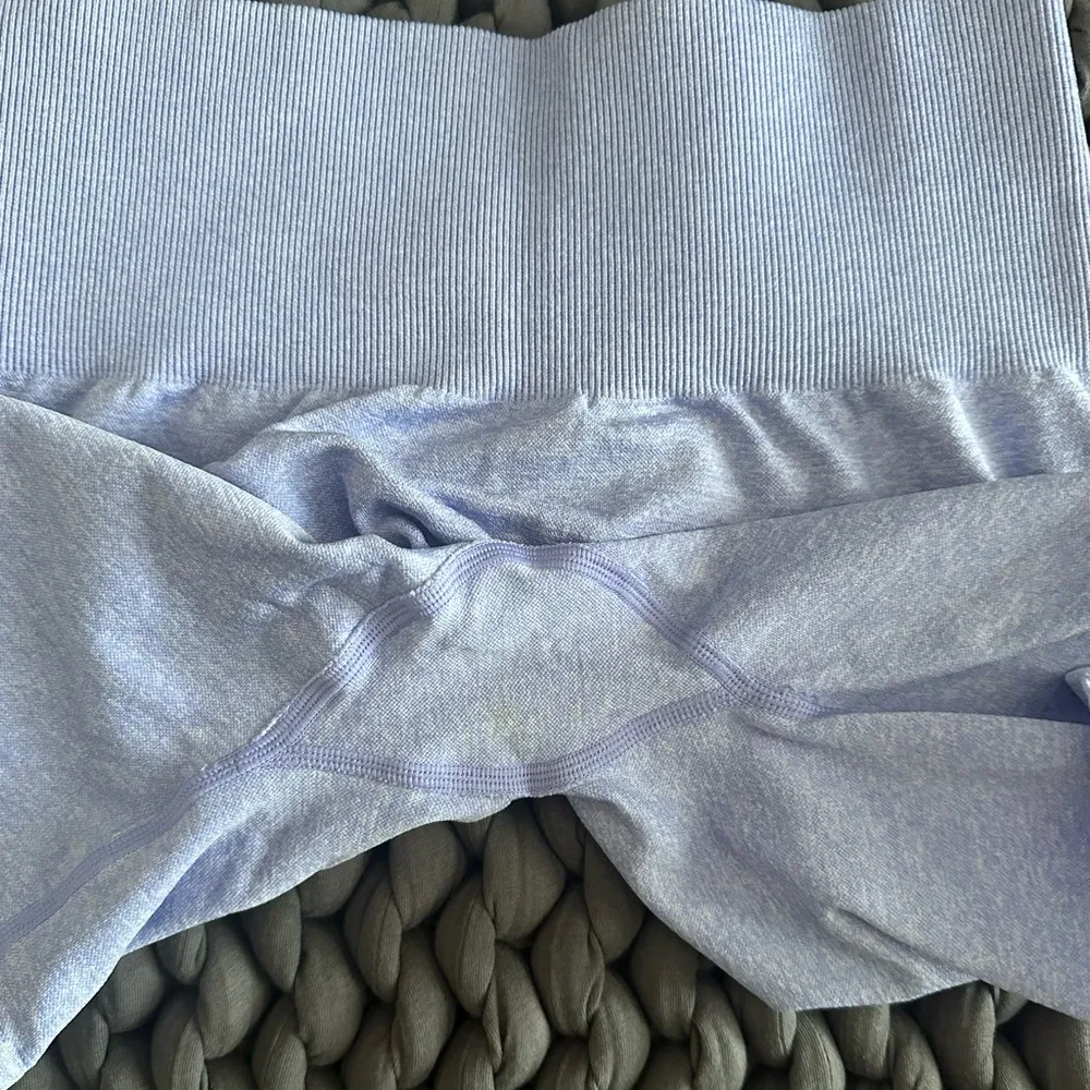 NVGTN Periwinkle Scrunch Seamless Shorts - Image 7