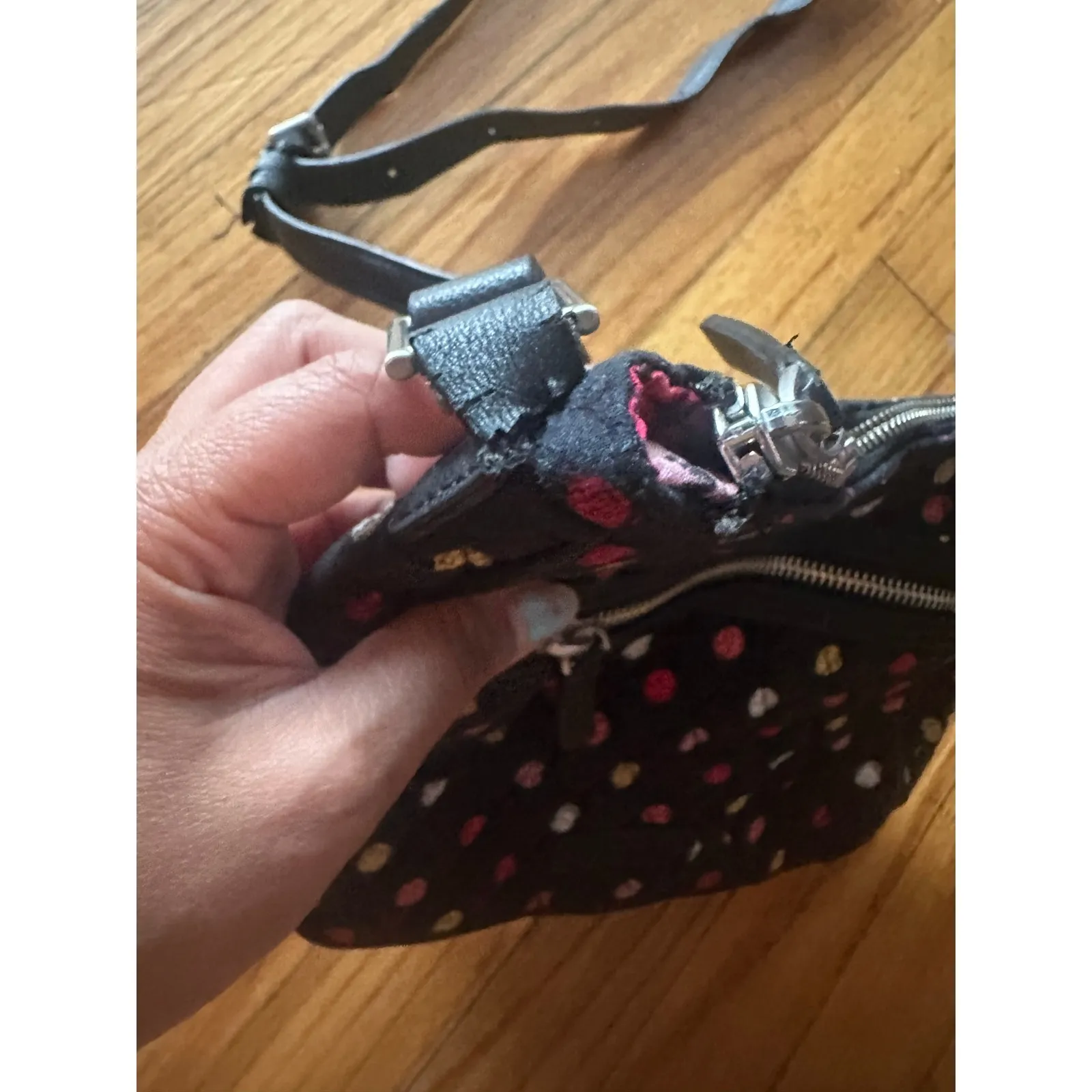 Vera Bradley Mini Vivian Crossbody Purse – Havana Dots Print - Image 3