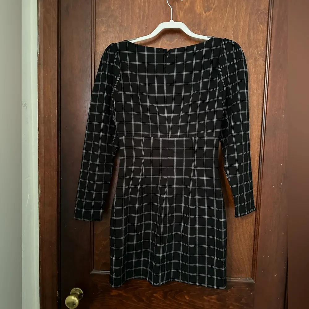 H:ours x Revolve Shae Dress Black & White Plaid Size S - Image 3